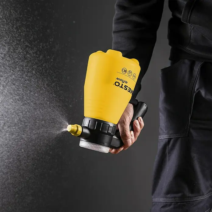 Mesto Drucksprüher e.FLOWER 3,7 V - Füllmenge: 1,5 l - Die MESTO eFlow Akku-Handspritze für müheloses Sprühen. Ideal für Garten, Haushalt und Gewerbe. Leistungsstark und komfortabel in der Anwendung.