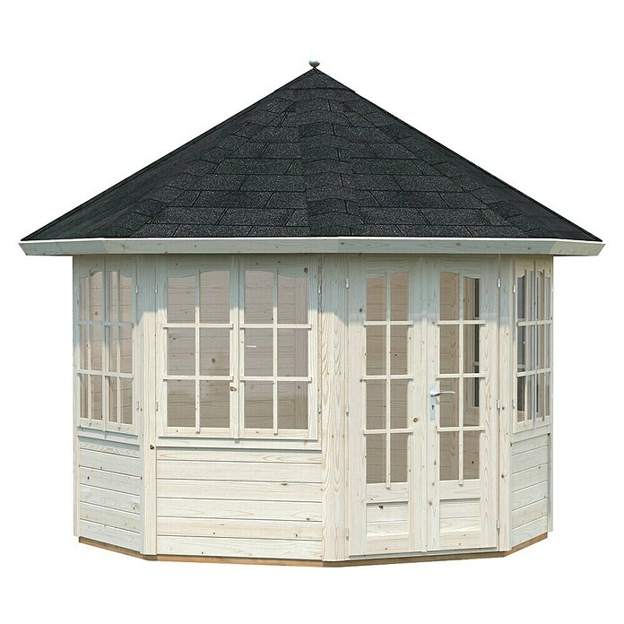 Palmako Pérgola de jardín (Diámetro: 2,89 m, Abeto rojo, Altura de cumbrera: 3,1 m)