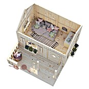 Palmako Caseta infantil (Medida zócalo: 2,33 x 1,57 (2,58) m, Espesor de pared: 16 mm, Terraza)