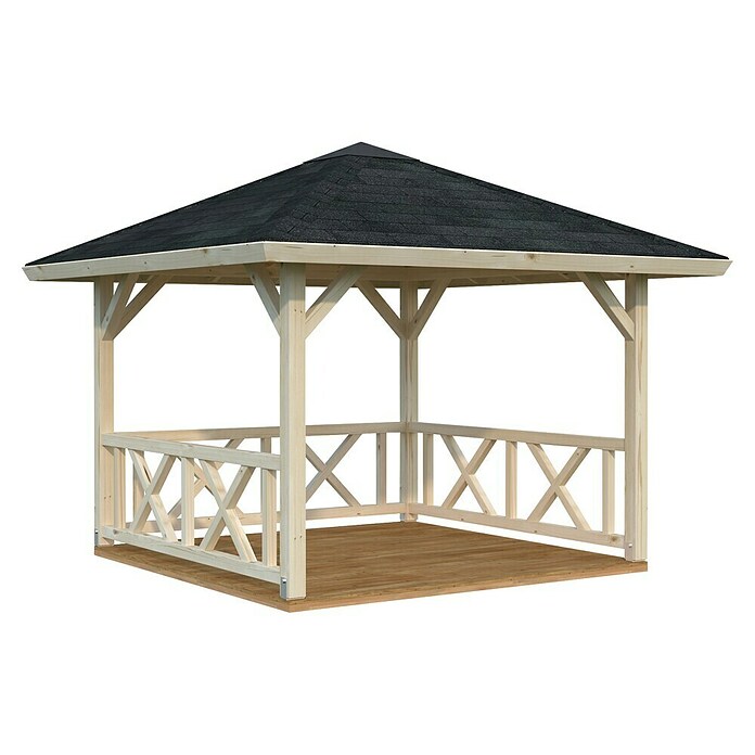 Palmako Carpa para exterior (Área: 9 m², Abeto rojo, Natural)