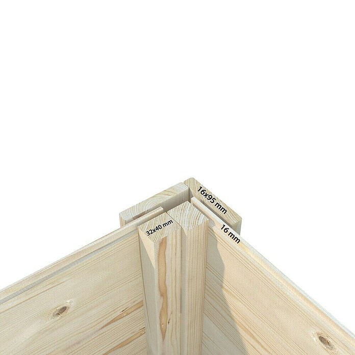Palmako Caseta infantil (180 x 220 x 228 cm, Natural)