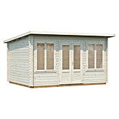 Palmako Caseta de jardín (Madera, 11,5 m², Espesor de pared: 34 mm, Natural)