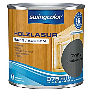 swingcolor Holzlasur (Taubengrau, 375 ml, Seidenmatt)