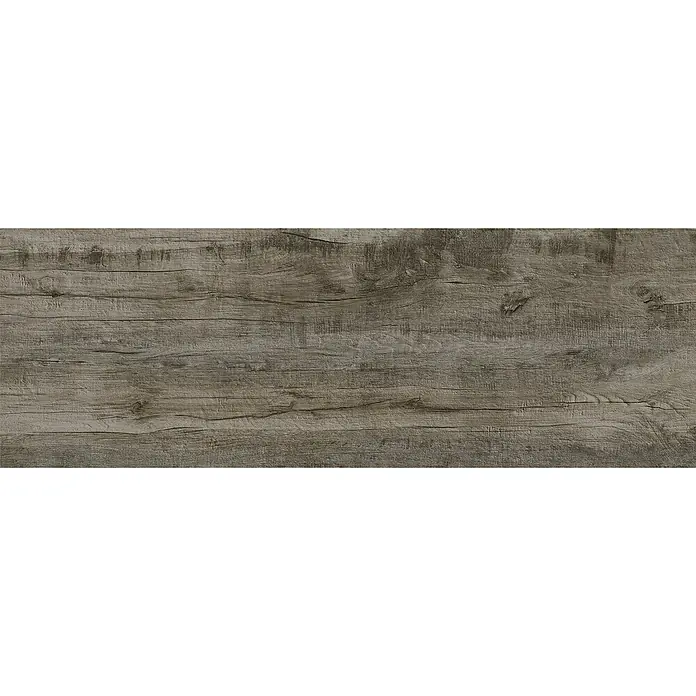 Terrassenfliese Essenze 2.0 - 40 x 120 x 2 cm, Musk, Matt - Dunkelgraue Holzplanken mit Maserung. Schafft eine rustikale und natürliche Textur für verschiedene Designanwendungen.