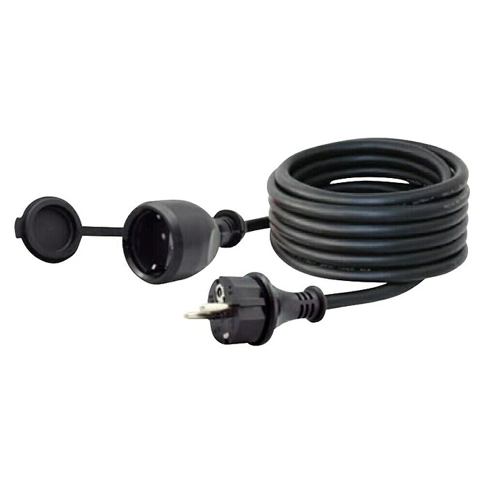 Commel Produžni kabel  (10 m, Crna, IP44, H05VV-F) | BAUHAUS