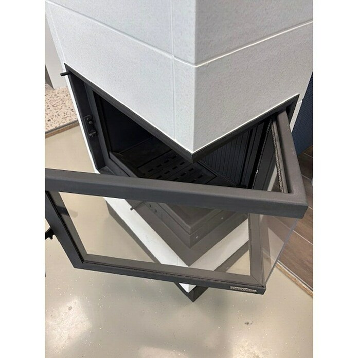 Domofire Kaminska peč Erfurt, leva  (6 kW, Belo-Črna) | 4125 - Stahl-Kaminöfen | DCED - Öfen | DCE - Heizung | DC - Sanitärinstallation | D - Sanitär | BAUHAUS