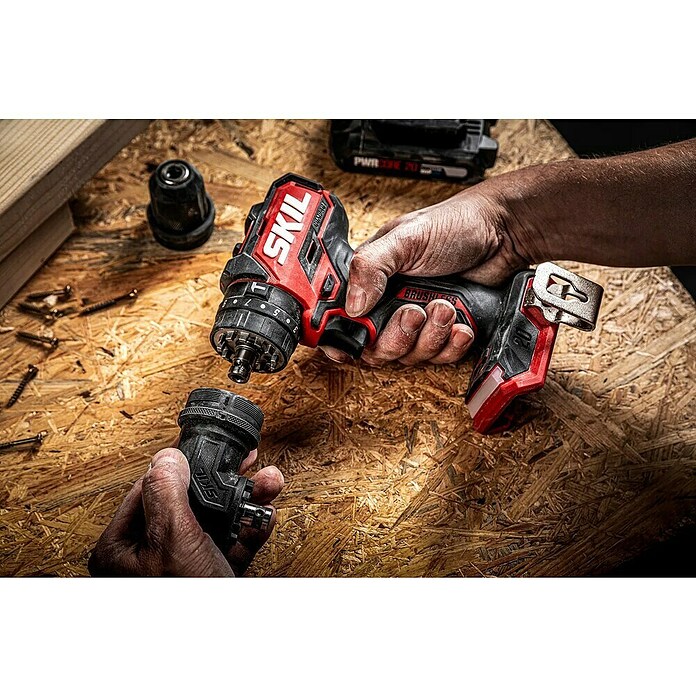 Skil PWRCore 20V Accu-klopboormachine + Gratis Accu Compressor (20 V, Excl. accu, 60 Nm) | BAUHAUS