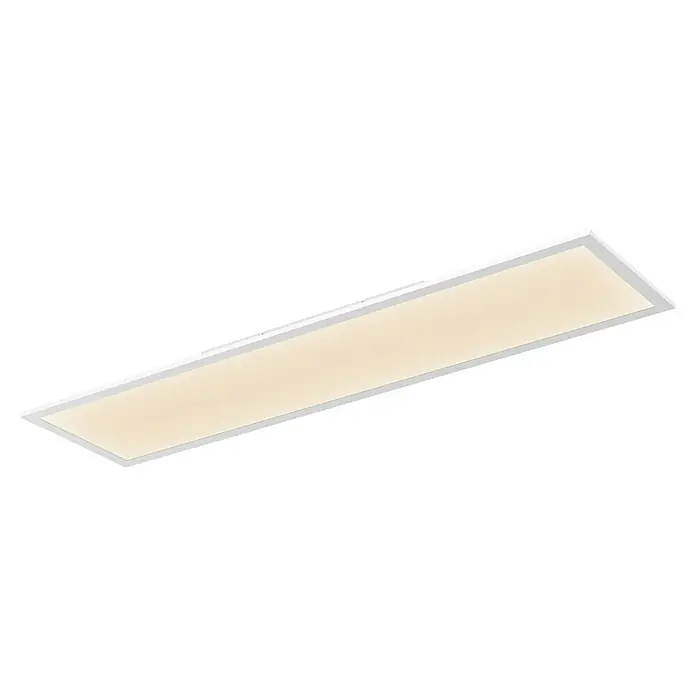 Ledvance Essential LED-Panel - 24 W, L x B x H: 100 x 25 x 6 cm, Weiß, Warmweiß - LED-Deckenleuchte in einem schlanken, rechteckigen Design mit warmweißer Beleuchtung. Ideal für moderne Büros und Wohnräume.