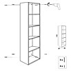 Armario alto de baño Iris/Emma/Rose (L x An x Al: 25 x 35 x 110 cm, Nogal, Específico para: Muebles Irirs / Emma / Rose) | BAUHAUS