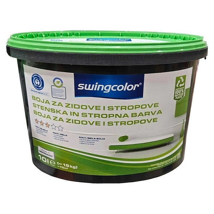 swingcolor Boja za zid i strop  (Bijela, Mat, 10 l) | BAUHAUS
