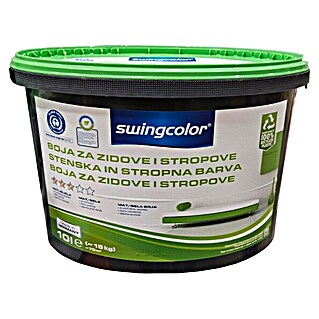 swingcolor Boja za zid i strop (Bijela, Mat, 10 l)