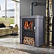 Domofire Kaminska peč Caorle II  (6 kW, Zmogljivost ogrevanja prostora: 150 m³, Material obloge: Keramika, Siva) | 4125 - Stahl-Kaminöfen | DCED - Öfen | DCE - Heizung | DC - Sanitärinstallation | D - Sanitär | BAUHAUS