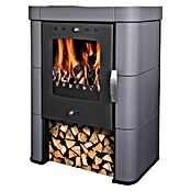 Domofire Kaminska peč Caorle II  (6 kW, Zmogljivost ogrevanja prostora: 150 m³, Material obloge: Keramika, Siva) | 4125 - Stahl-Kaminöfen | DCED - Öfen | DCE - Heizung | DC - Sanitärinstallation | D - Sanitär | BAUHAUS