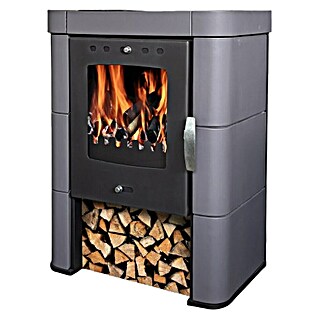 Domofire Kamin na drva Caorle II (6 kW, Kapacitet grijanja prostorije: 150 m³, Siva)