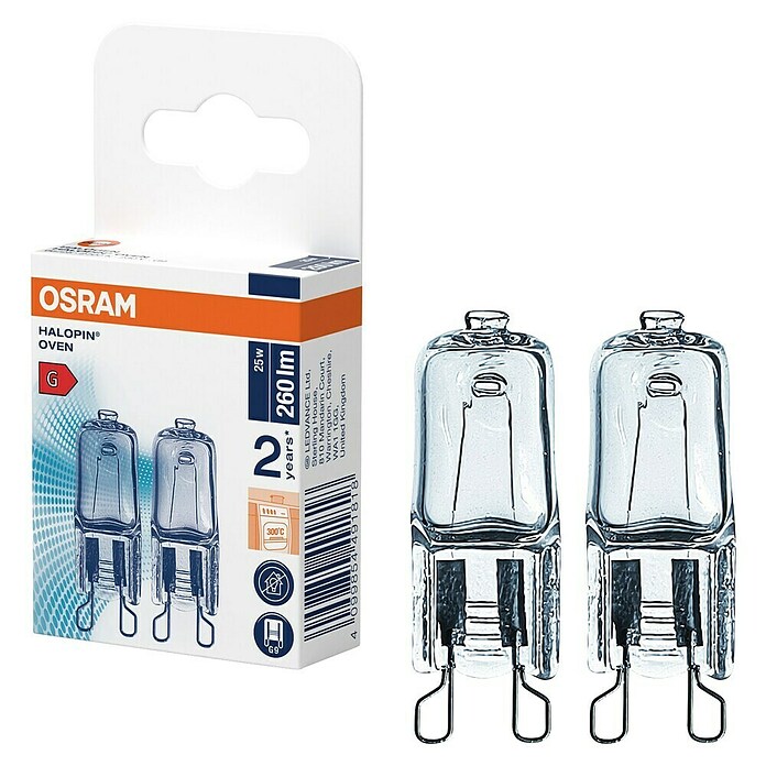 Osram Halopin Halogeenlamp Oven (25 W, G9, Warm wit) | BAUHAUS