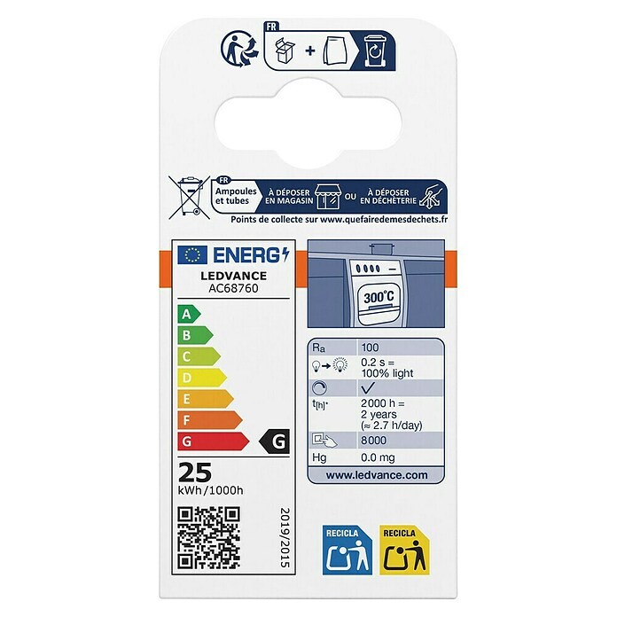 Osram Halopin Halogeenlamp Oven (25 W, G9, Warm wit) | BAUHAUS