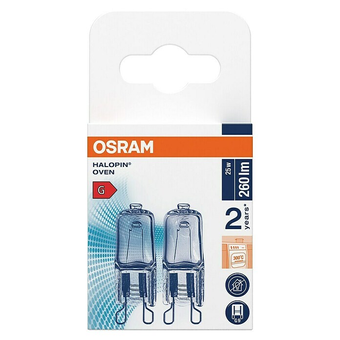Osram Halopin Halogenlampe Ofen (25 W, G9, Warmweiß) | BAUHAUS