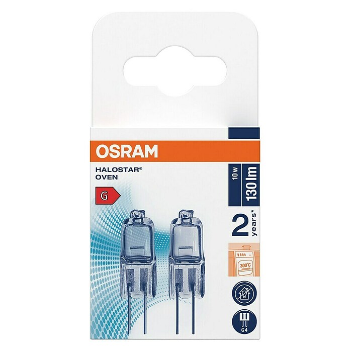 Osram Halostar Halogenlampe (10 W, G4, Warmweiß, Gesamtstückzahl: 2 Stk.) | BAUHAUS
