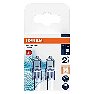 Osram Halostar Halogenlampe Ofen (10 W, G4, Warmweiß, Gesamtstückzahl: 2 Stk.)
