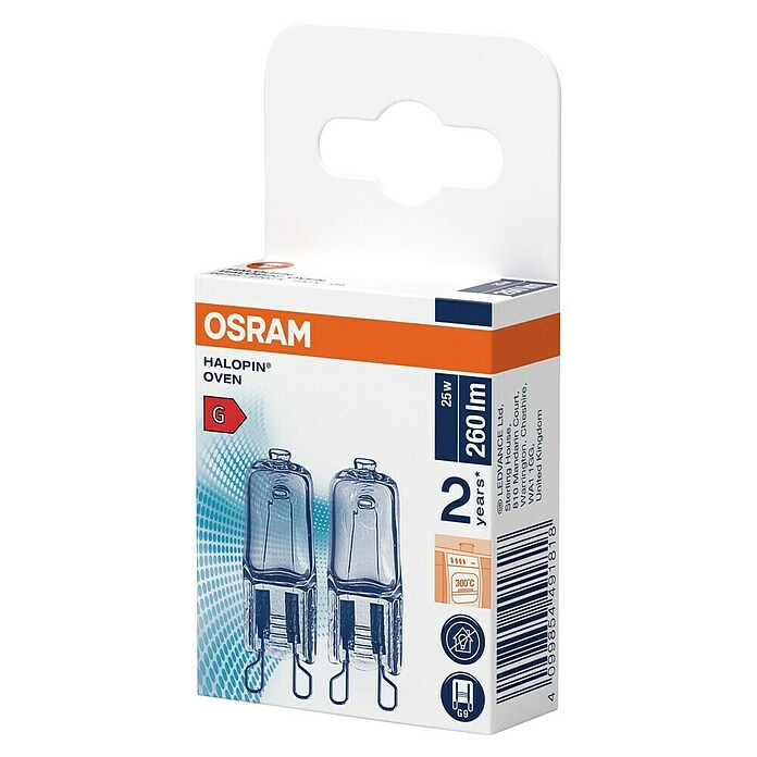 Osram Halopin Halogenlampe Ofen (25 W, G9, Warmweiß) | BAUHAUS