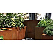 Palatino Exlusive Line Maceta (120 x 40 x 50 cm, Acero Corten, Rojo-pardo)