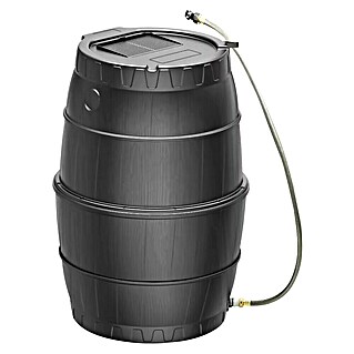 Pergart Regentonne mit Unterbau (170 l, Anthrazit)