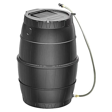 Pergart Regentonne mit Unterbau (170 l, Anthrazit)