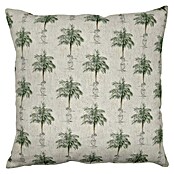 Cojín Pájaro palmera (Beige/Verde, 45 x 45 cm, 46% algodón 31% poliéster y 23% lino) | BAUHAUS