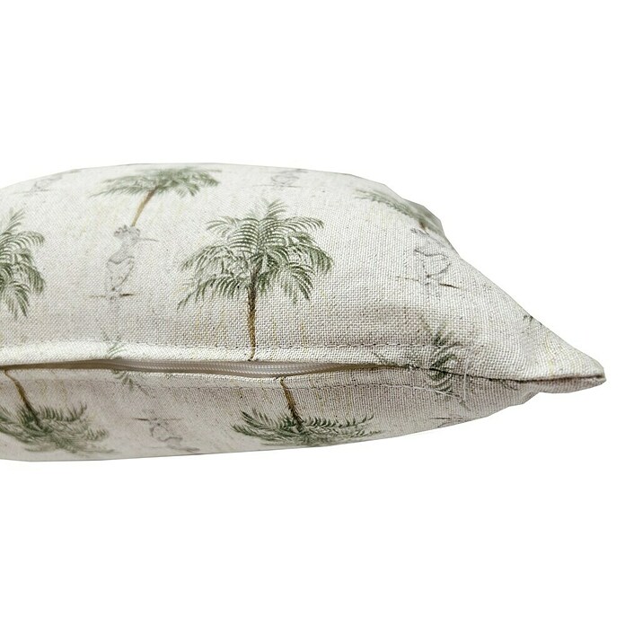 Cojín Pájaro palmera (Beige/Verde, 45 x 45 cm, 46% algodón 31% poliéster y 23% lino) | BAUHAUS