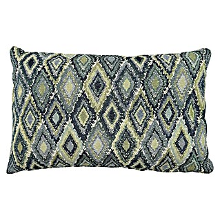 Cojín Rombo Riley (Azul, 30 x 50 cm, 57% poliéster y 33% algodón)