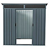 Pergart Gerätehaus Lüttich 65 (Außenmaß inkl. Dachüberstand (B x T): 195 x 151 cm, Stahl, Anthrazit) | BAUHAUS