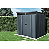 Pergart Gerätehaus Lüttich 65 (Außenmaß inkl. Dachüberstand (B x T): 195 x 151 cm, Stahl, Anthrazit) | BAUHAUS