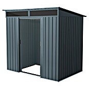 Pergart Gerätehaus Lüttich 65 (Außenmaß inkl. Dachüberstand (B x T): 195 x 151 cm, Stahl, Anthrazit) | BAUHAUS