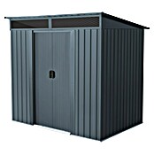 Pergart Gerätehaus Lüttich 65 (Außenmaß inkl. Dachüberstand (B x T): 195 x 151 cm, Stahl, Anthrazit) | BAUHAUS