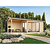 Palmako Caseta de jardín Amanda Slide (Medidas ext. (An x Pr): 712 x 340 cm, Madera sin tratar, Natural) | BAUHAUS