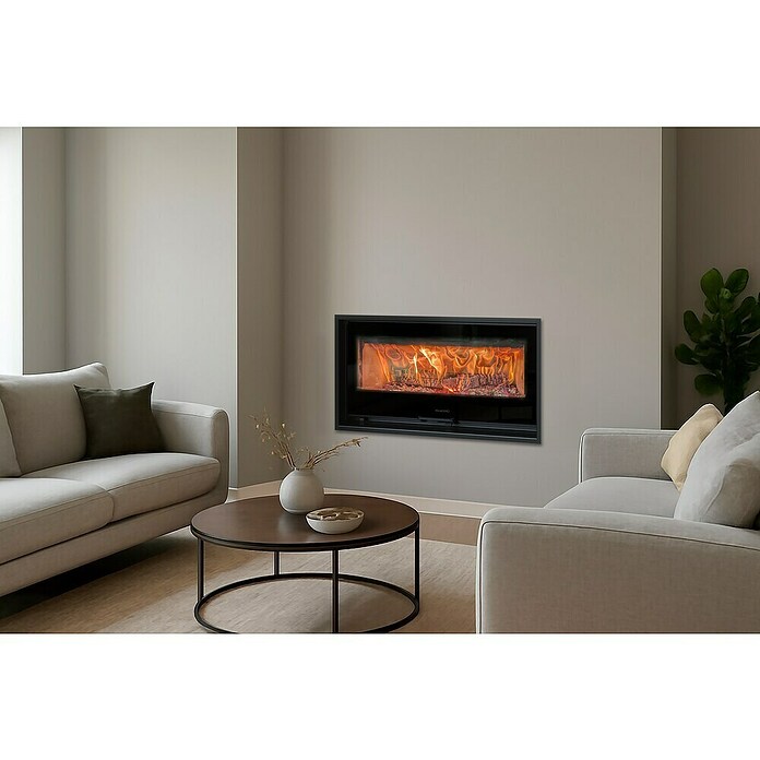 Panadero Hogar de leña Slide 110 (8 kW, Negro) | BAUHAUS
