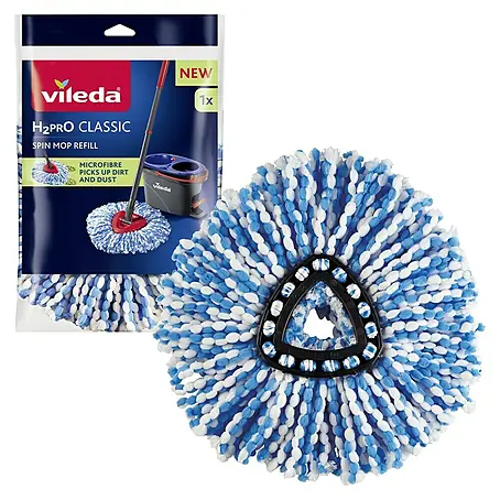 Vileda  Wischmop-Ersatzkopf H2PRO Classic Spin Mop Refill
