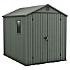 Keter Gartenhaus Darwin 6x8 (Außenmaß inkl. Dachüberstand (B x T): 190 x 244 cm, Kunststoff, Grün, 4,5 m²) | BAUHAUS