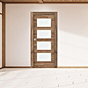 Solid Elements Puerta acristalada Cognac (62,5 x 203 cm, Derecha, Roble, Maciza) | BAUHAUS