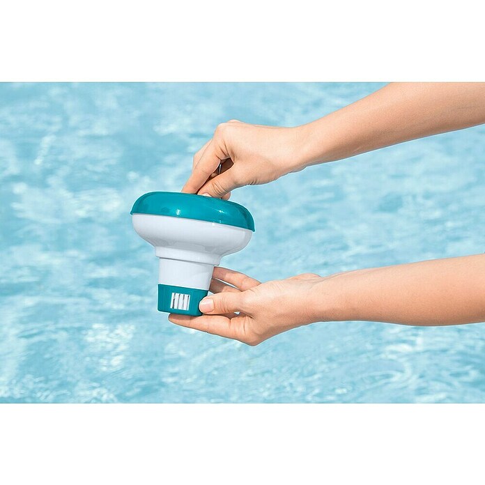 Bestway Dozirni plovec  (Modra, Bela) | 8358 - Poolabdeckungen/ -Unterlagen | ICIC - Pools / Whirlpools Zubehör | ICI - Pools & Zubehör | IC - Freizeit im Garten | I - Stadtgarten | BAUHAUS