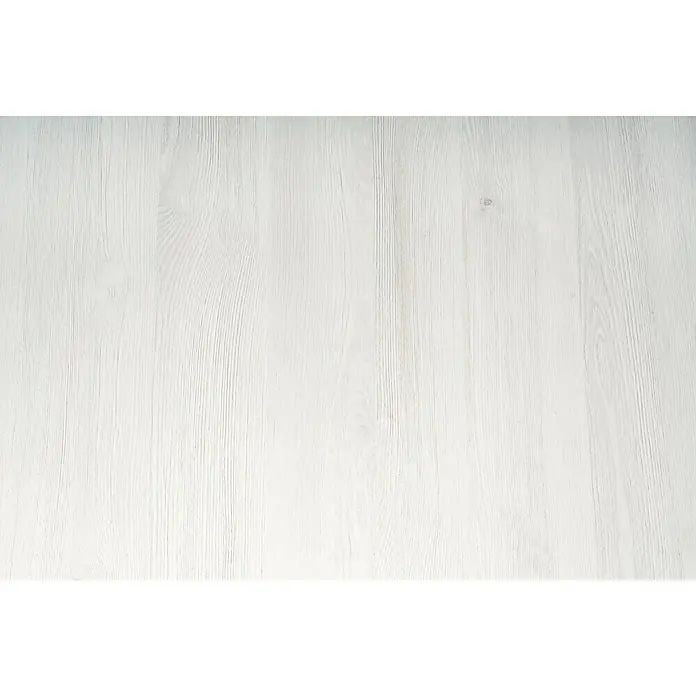 Lámina decorativa autoadhesiva vinílico olmo nórdico - 45 x 200 cm, Aspecto de madera, Gris claro - Primer plano de una superficie de madera clara, encalada y con una veta destacada, ideal como fondo neutro.