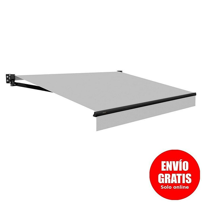 SmartSun Toldo de brazos extensibles Dark Stella (Gris, Ancho: 2,45 m, Caída: 2 m) | BAUHAUS