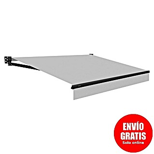 SmartSun Toldo de brazos articulados Dark Stella (Gris, Ancho: 2,45 m, Caída: 2 m)