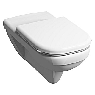 Geberit Renova Wand-WC Comfort (Spülrandlos, Mit schmutzabweisender Glasur, Spülform: Tief, WC Abgang: Waagerecht, Weiß)