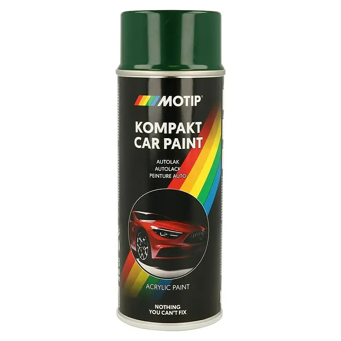 Motip Sprühlack Kompakt - 44520 Grün, Glänzend, 400 ml - Dose MOTIP Kompakt Autolack in Grün. Ideal für kleine Ausbesserungen und Lackierungen am Auto. Schnell trocknend und einfach anzuwenden.