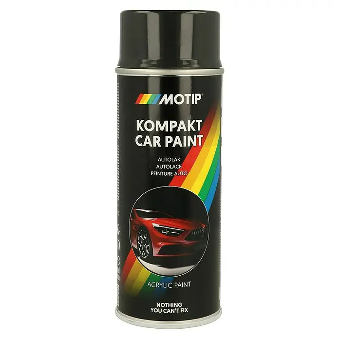 Motip Sprühlack Kompakt - 46818 Schwarz, Glänzend, 400 ml - Sprühdose Motip Kompakt Car Paint Autolack. Ideal für Ausbesserungsarbeiten am Auto mit Acrylfarbe, damit kleinere Schäden schnell behoben sind.