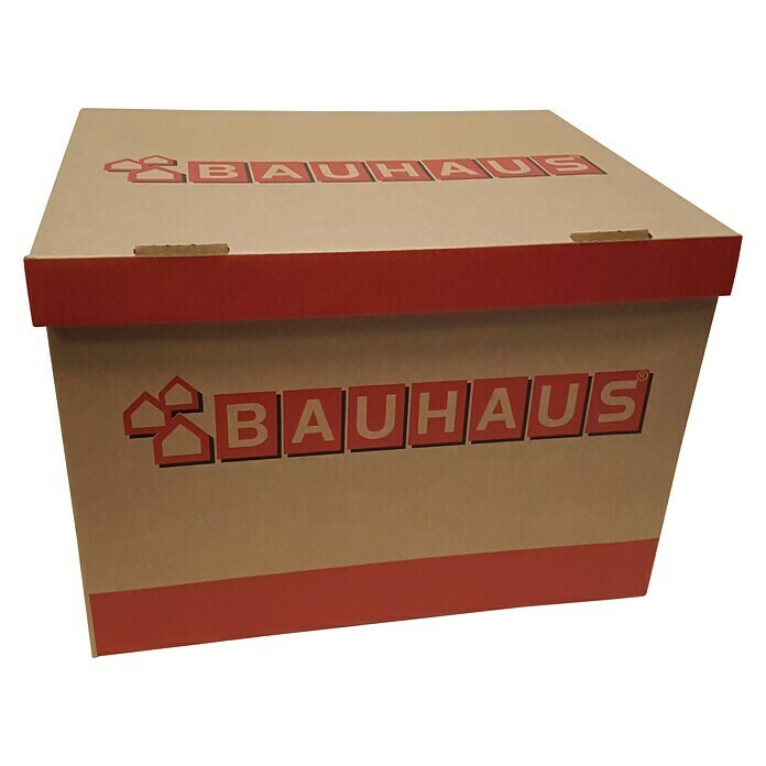 BAUHAUS Caja para archivadores (2 uds., L x An x Al: 397 x 320 x 288 mm, Cartón corrugado)