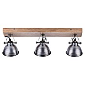 LeuchtenDirekt Samia Regleta (3 × 40 W, Color: Hierro, L x An x Al: 71 x 16 x 22,5 cm)