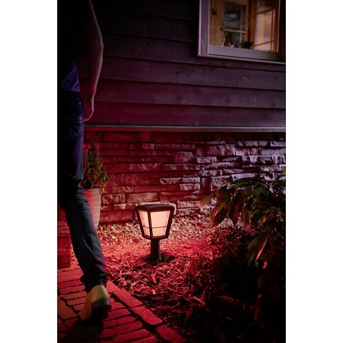 Philips Hue Led-sokkellamp (1 lampen, 15 W, Lichtkleur: Bont, IP44)