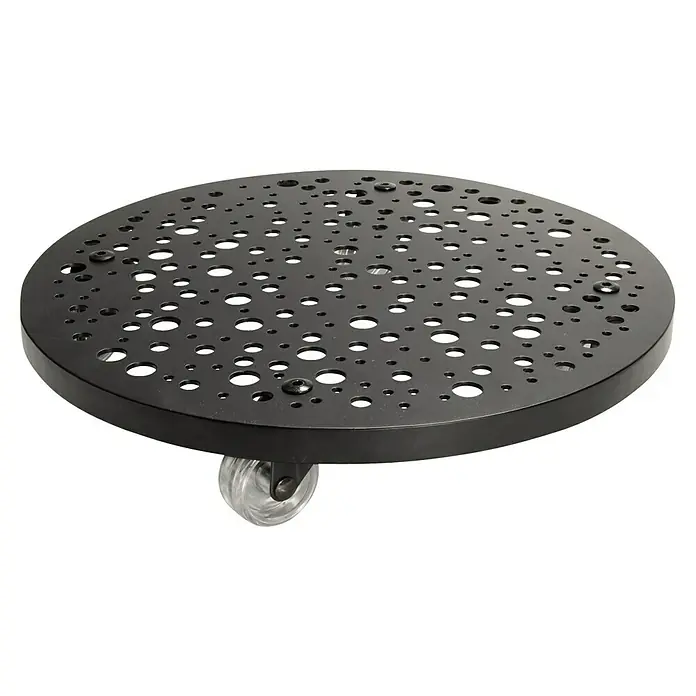 Wagner System Pflanzenroller Steel Retro - Stahl, Schwarz, Max. Belastung: 50 kg - Runde, schwarze Pflanzenroller mit Rollen. Erleichtert das Bewegen von Topfpflanzen und anderen schweren Gegenständen.